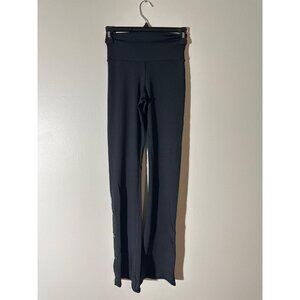 Alo Yoga Black Snap Bottom Leggings XS High Waist Stretchy